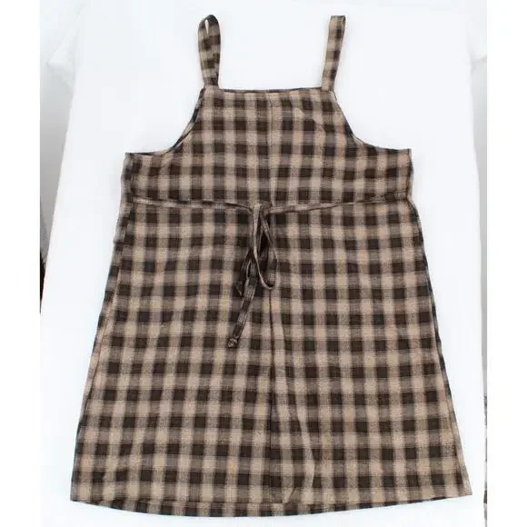 Vintage 90s All That Jazz Plus Size 13/14 Plaid Mini Dress - Picture 7 of 10